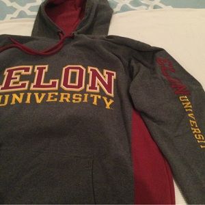 $12 Firm! Elon University Hooded Sweatshirt - Small